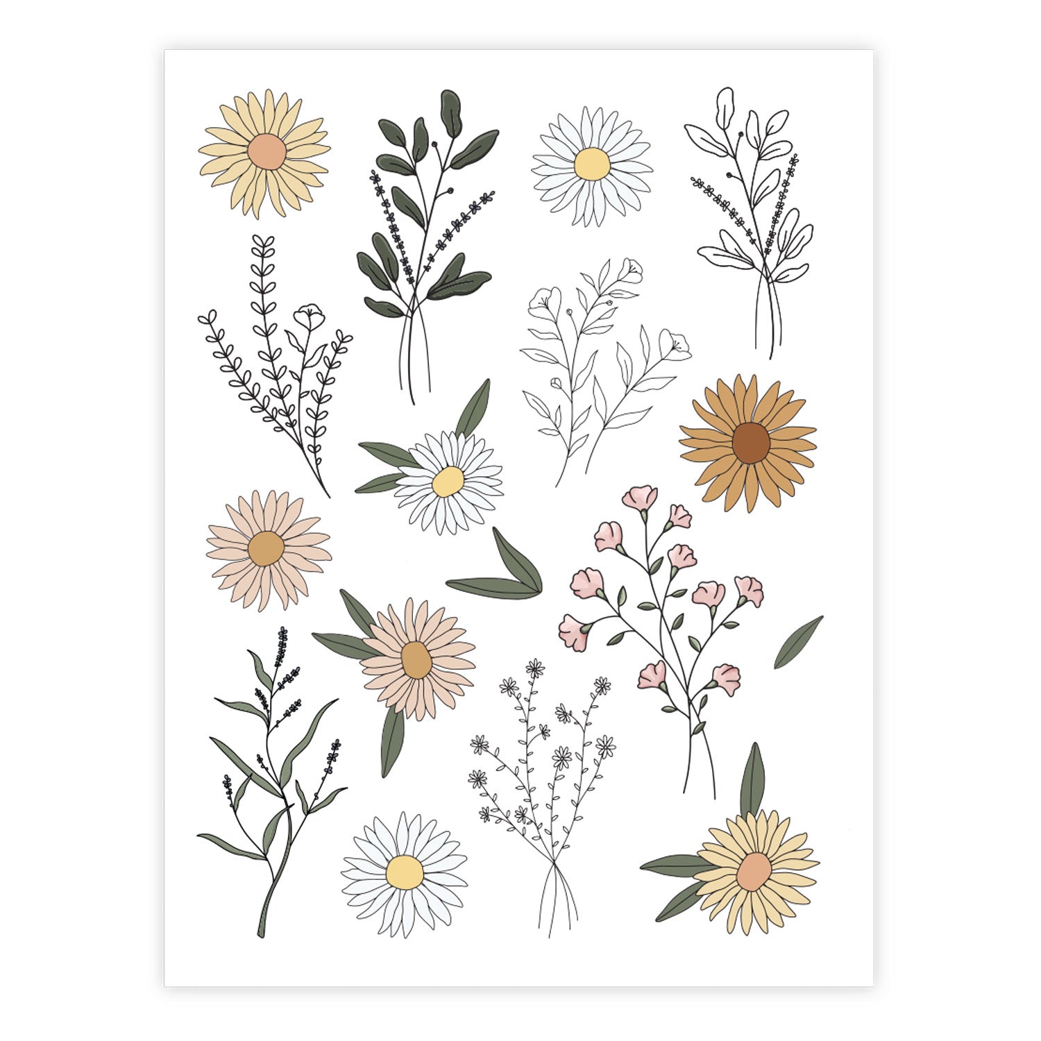 SOTMC - Wildflowers Rub-on Transfer (2 pack)