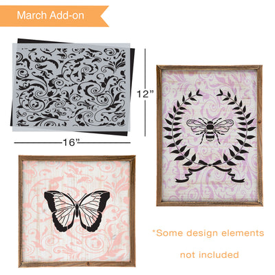 SOTMC - March 2022: Vintage Flourish Pattern Stencil (add-on) - Collaboration