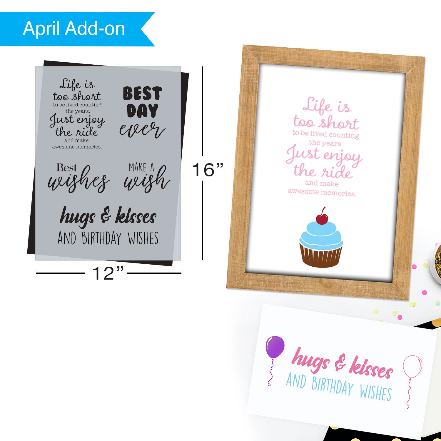 SOTMC - April 2021: Best Day Ever, Birthday Stencil by Melissa Miller (add-on)