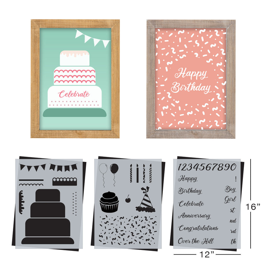 SOTMC - April 2021: The Celebration Stencil Set by Melissa Miller