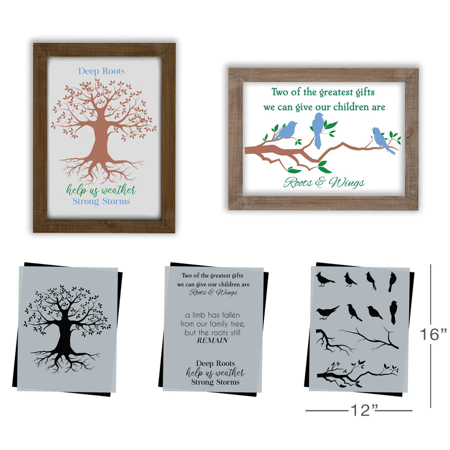 SOTMC - August 2020: Roots & Wings Stencil Set by Amanda Dillon