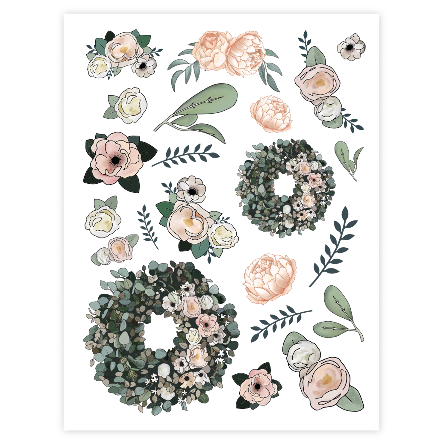 SOTMC - Blush & Sage Rub-on Transfer (2 pack)