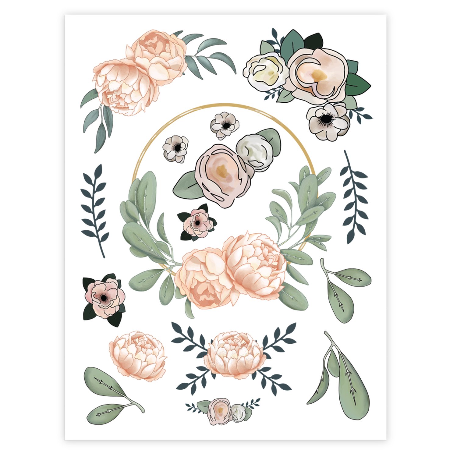 SOTMC - Blush & Sage Rub-on Transfer (2 pack)