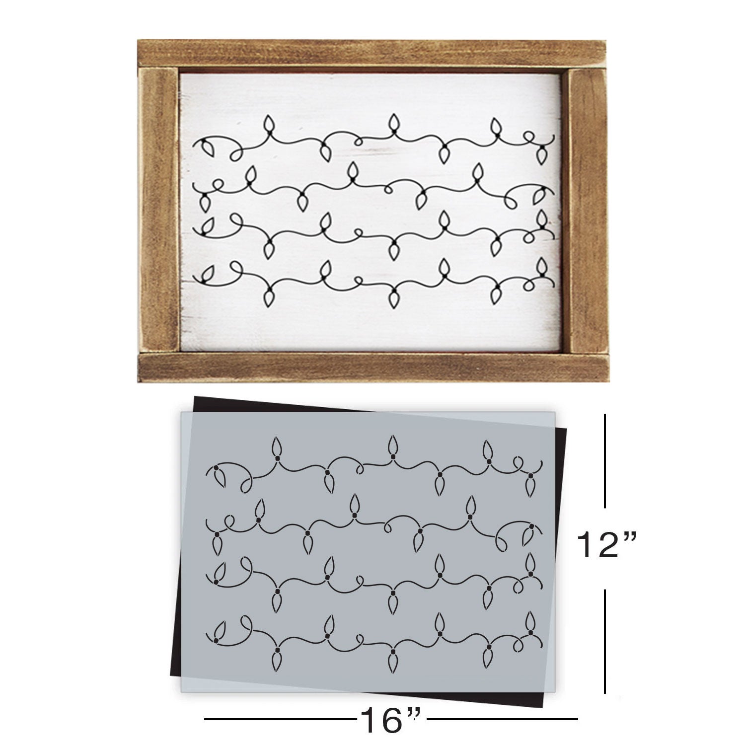 Christmas Lights Pattern Stencil (Club Exclusive)