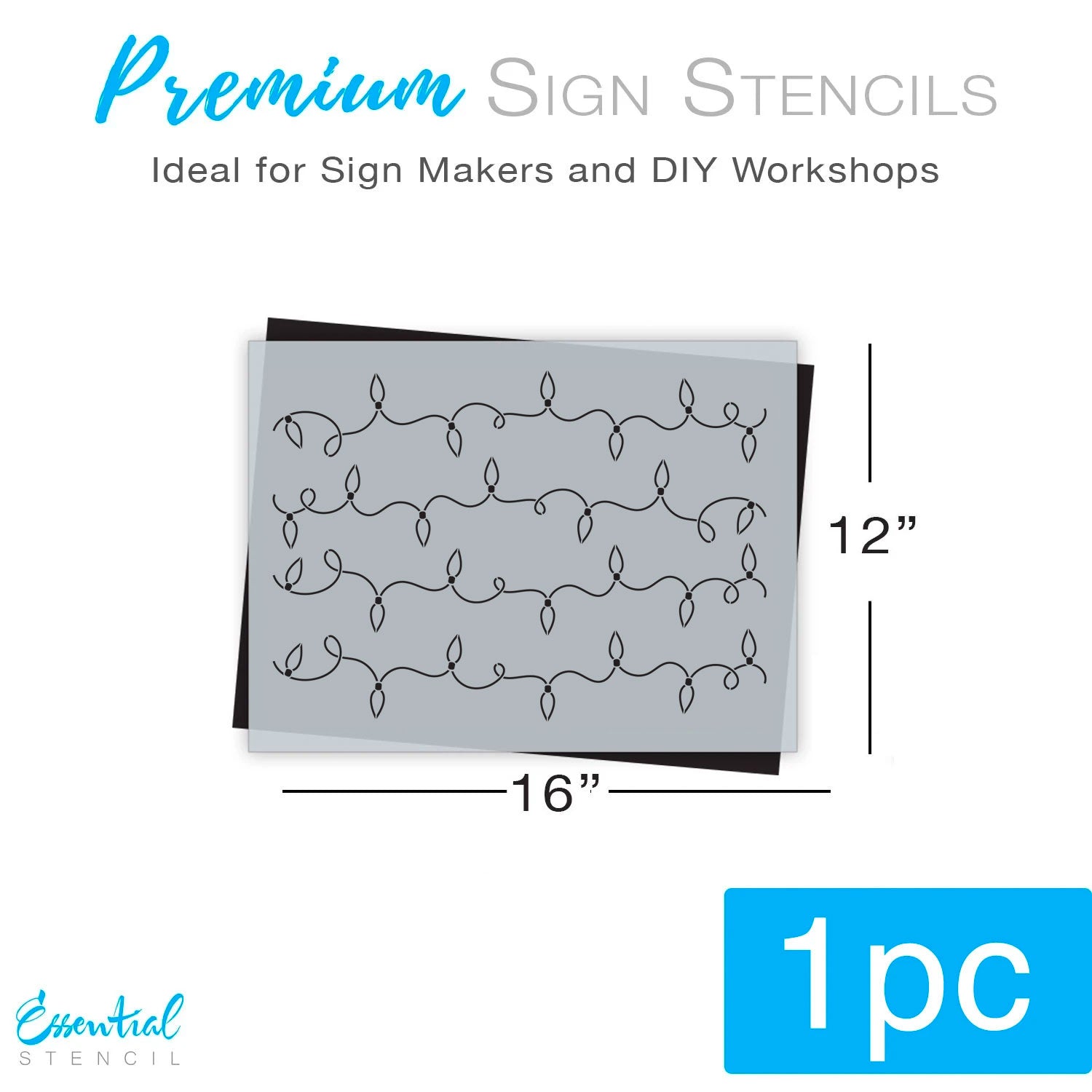 Christmas Lights Pattern Stencil (Club Exclusive)