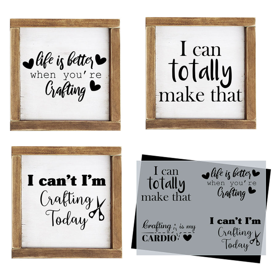 Crafter Phrases Stencil (Club Exclusive)