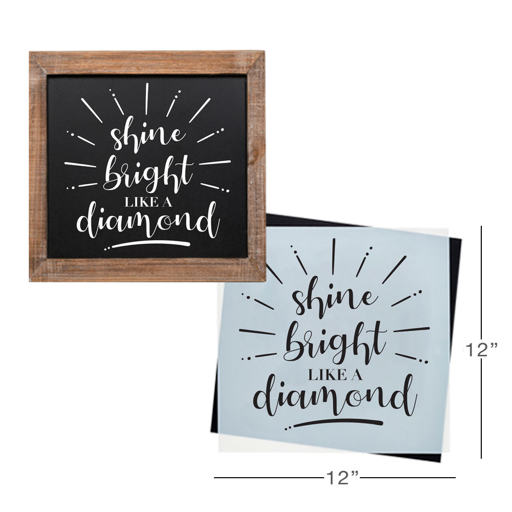 SOTMC - December 2019: Shine Bright Like a Diamond Stencil by Grace Kurtz (add-on)