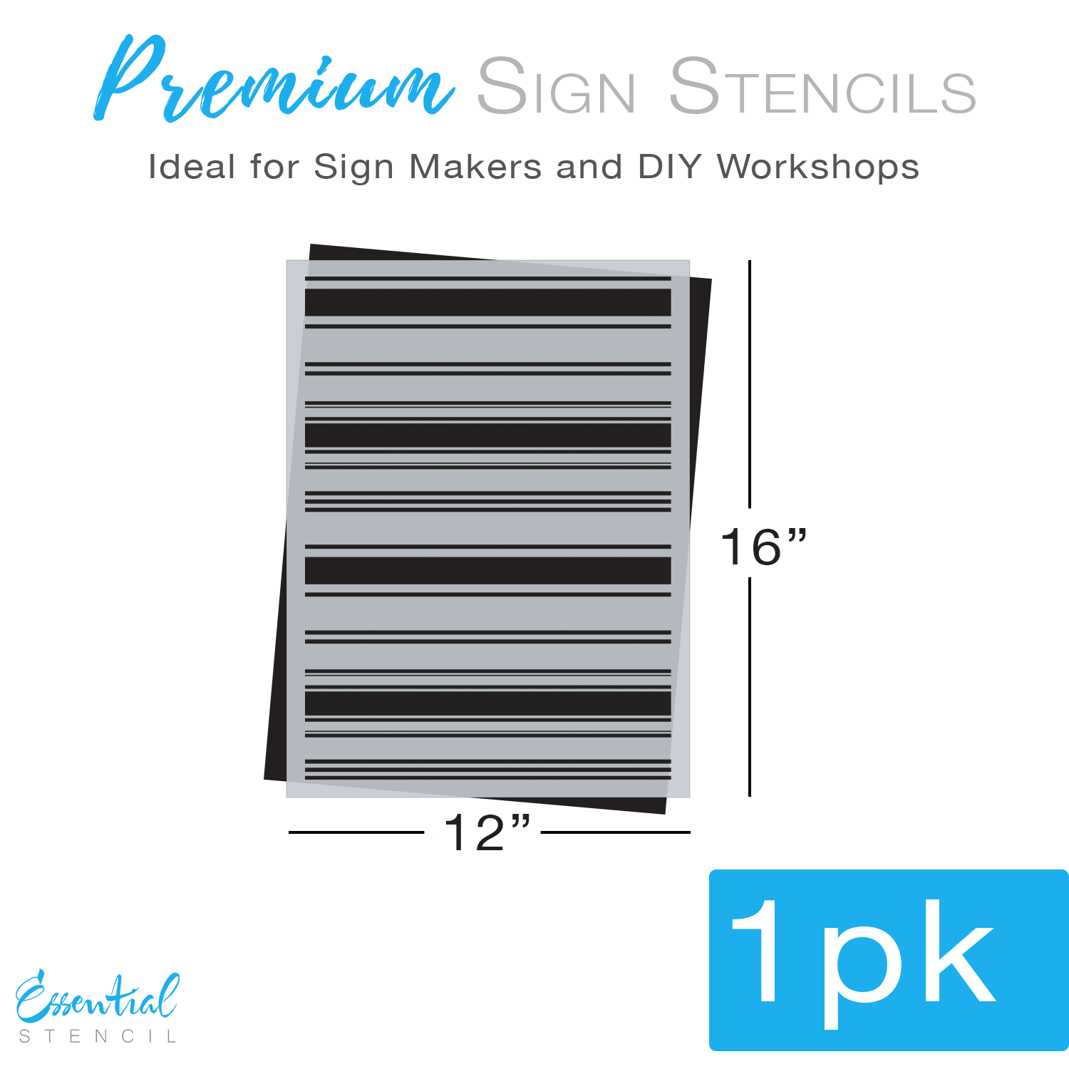 Grain Sack Stripe Stencil Pattern (Club Exclusive)