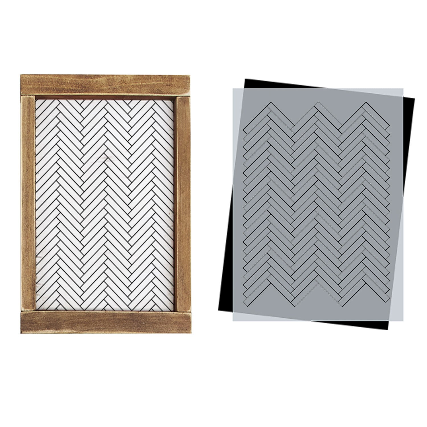 Herringbone Stencil Pattern (Club Exclusive)