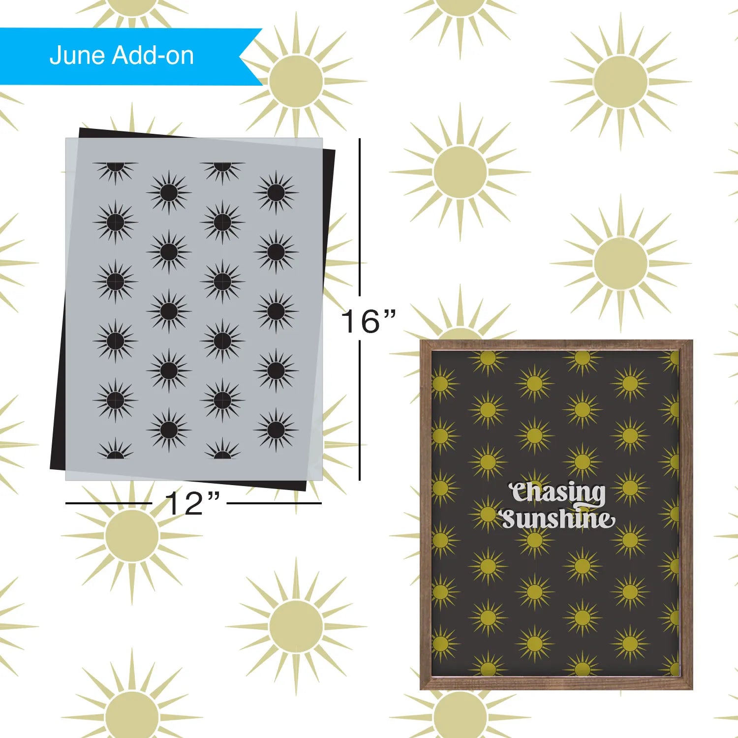SOTMC - June 2022: Sun Pattern Stencil (add-on)
