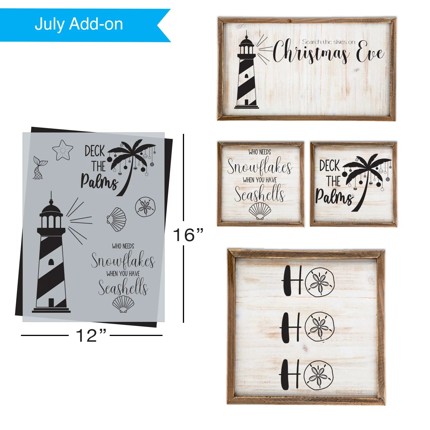 SOTMC - July 2022: Coastal Christmas Stencil by Amanda Dillon (add-on)