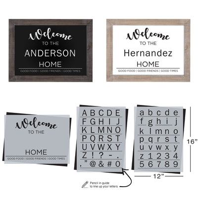 SOTMC - January 2021: Welcome + Letter Stencil Set