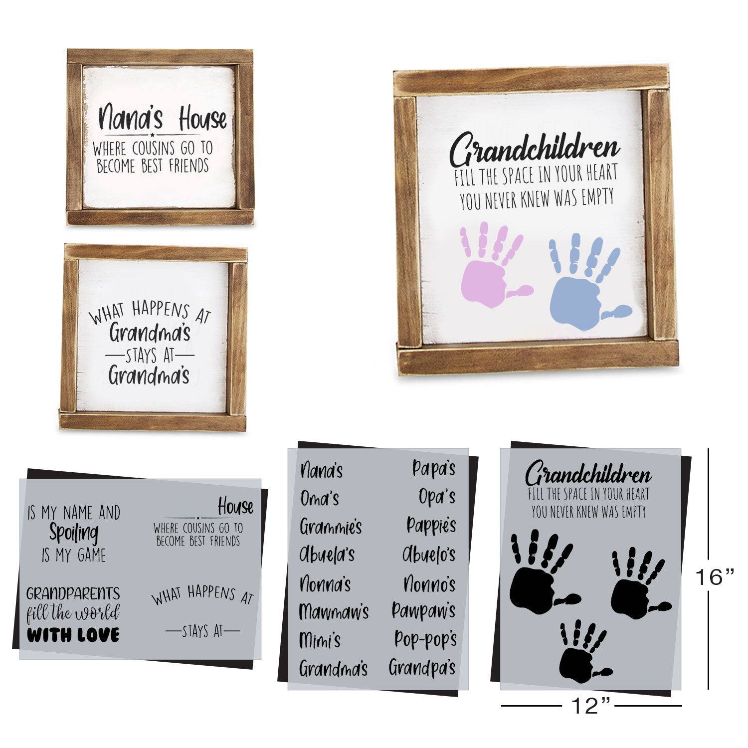 SOTMC - June 2021: Grandparents Stencil Set by Sharon Hankins
