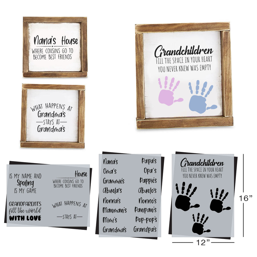 SOTMC - June 2021: Grandparents Stencil Set by Sharon Hankins