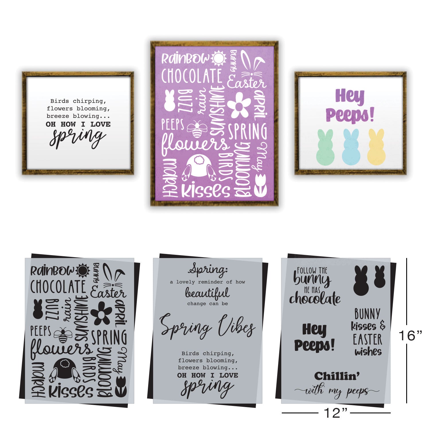 SOTMC - March 2021: Spring Vibes Stencil Set