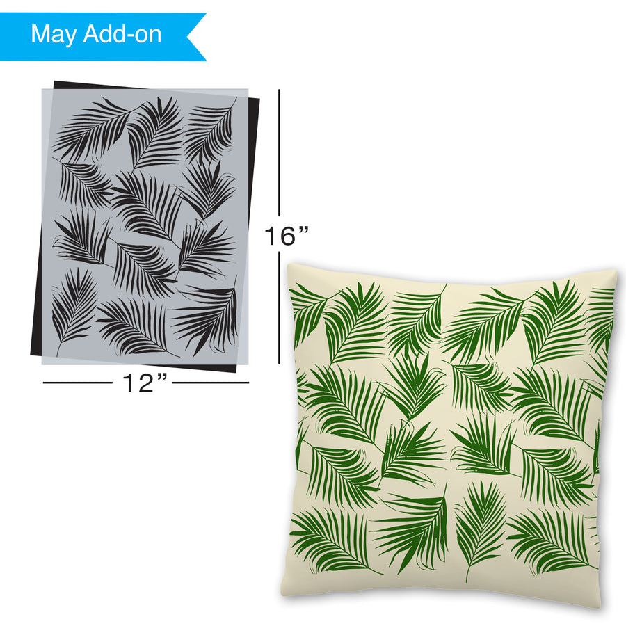 SOTMC - May 2021: Palm leaves pattern stencil (add-on)