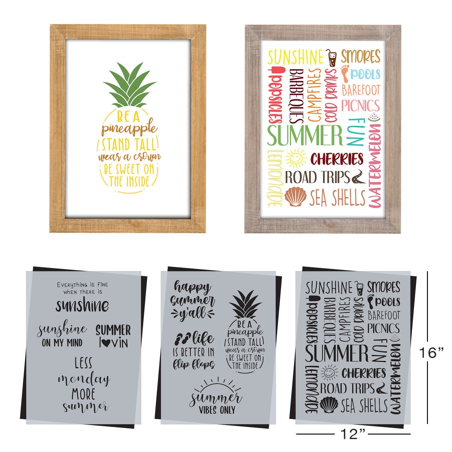 SOTMC - May 2021: Happy Summer Stencil Set