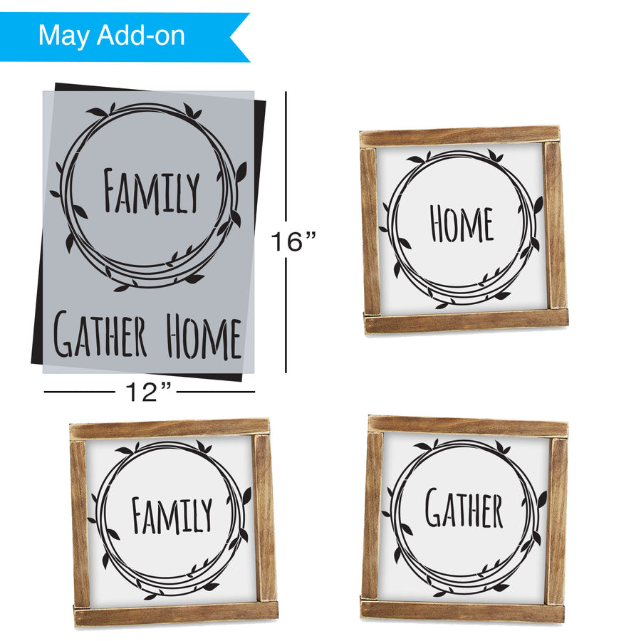 SOTMC - May 2020: Home, Gather, Family Wreath Stencil by Sarah Brackenridge (add-on)