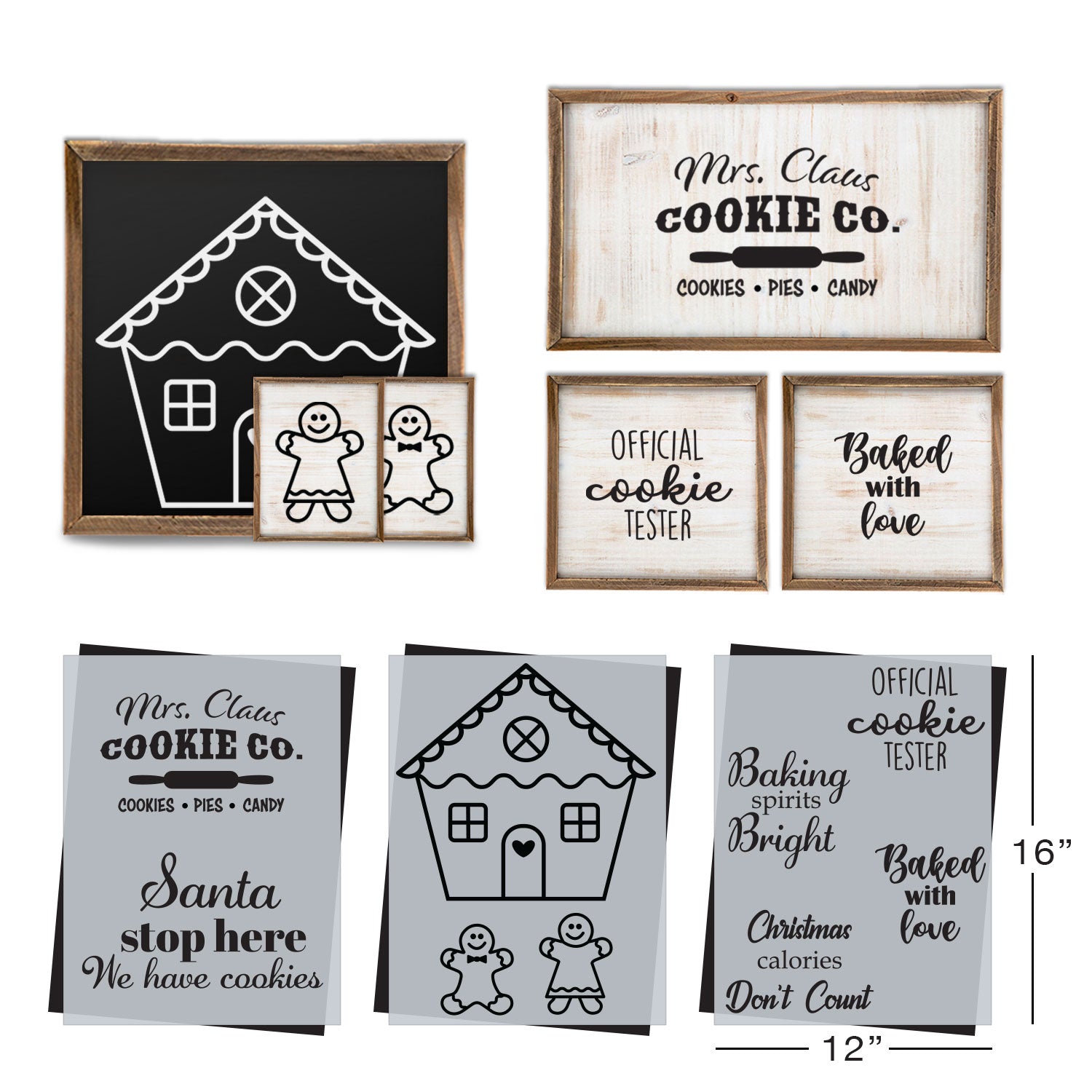 SOTMC - November 2021: Gingerbread Christmas Stencil Set