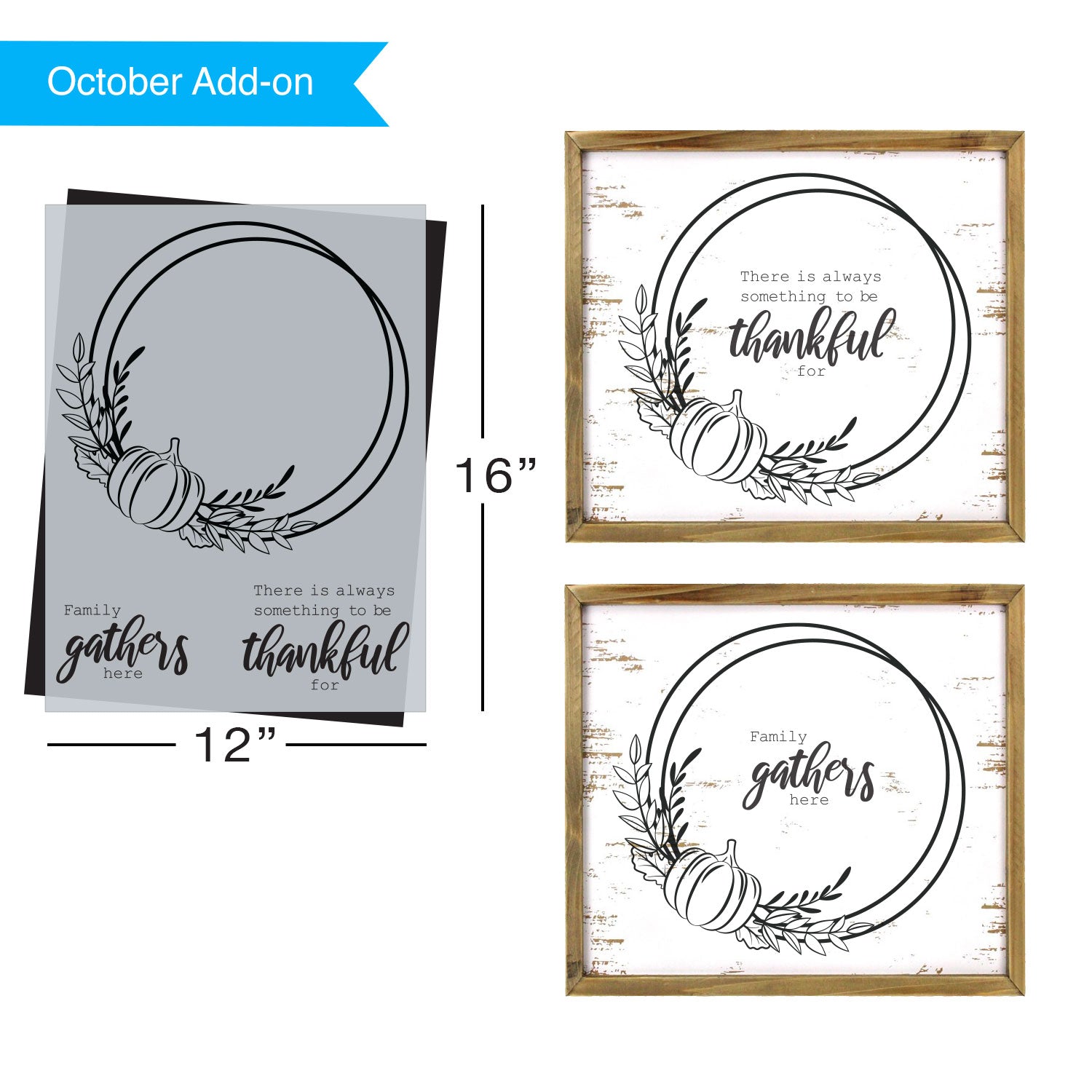 SOTMC - October 2021: Pumpkin Wreath Stencil (add-on)