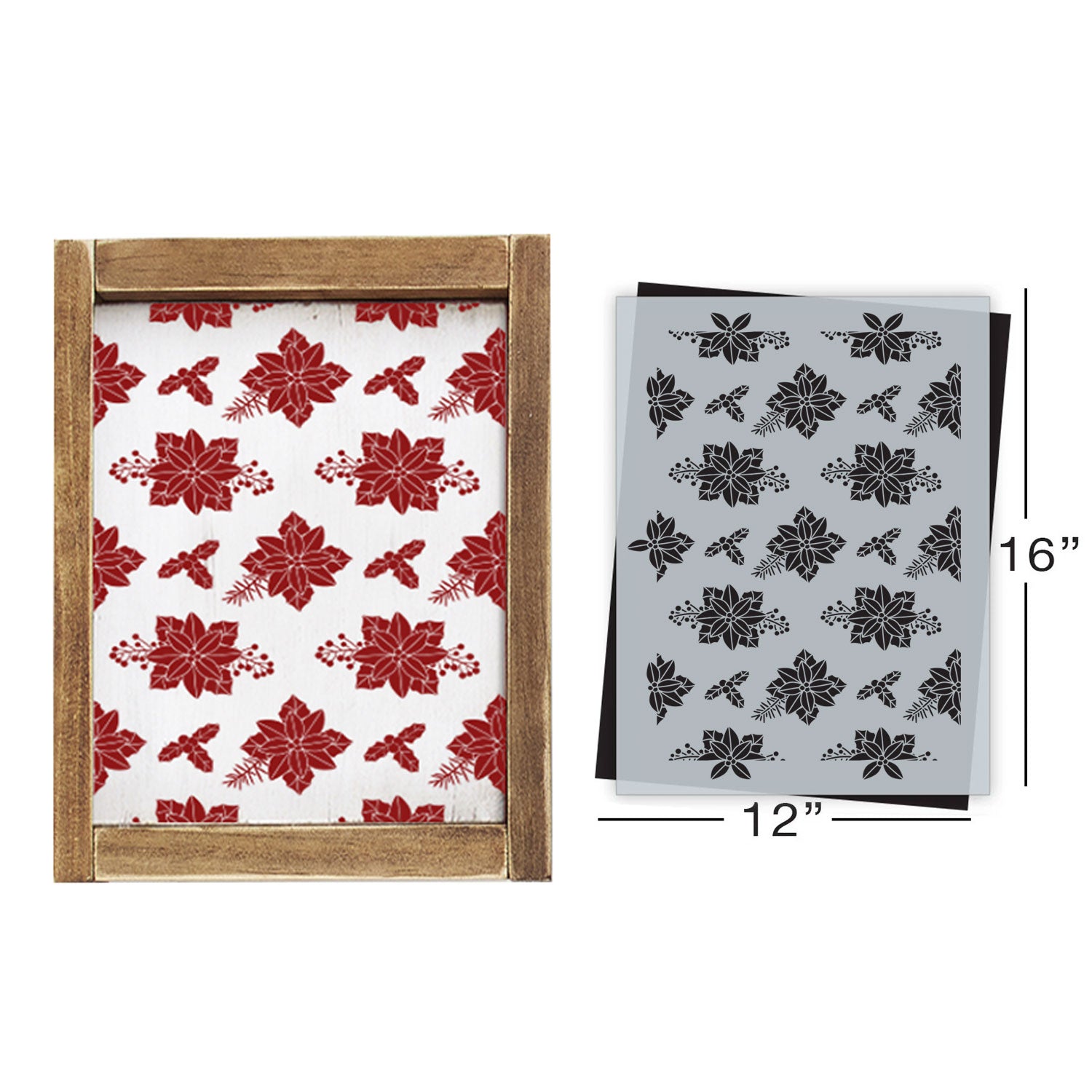 Poinsettia Repeatable Pattern Stencil (Club Exclusive)