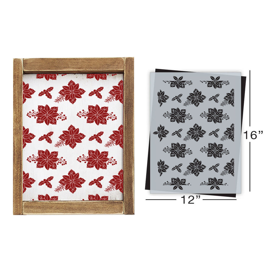 Poinsettia Repeatable Pattern Stencil (Club Exclusive)