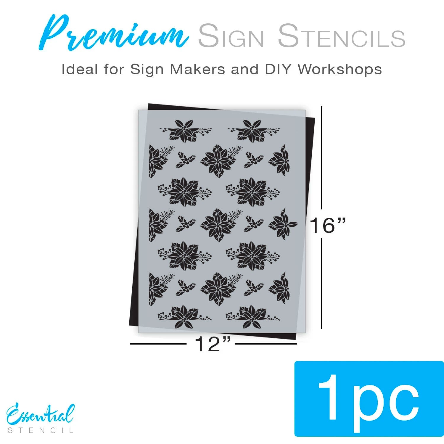 Poinsettia Repeatable Pattern Stencil (Club Exclusive)