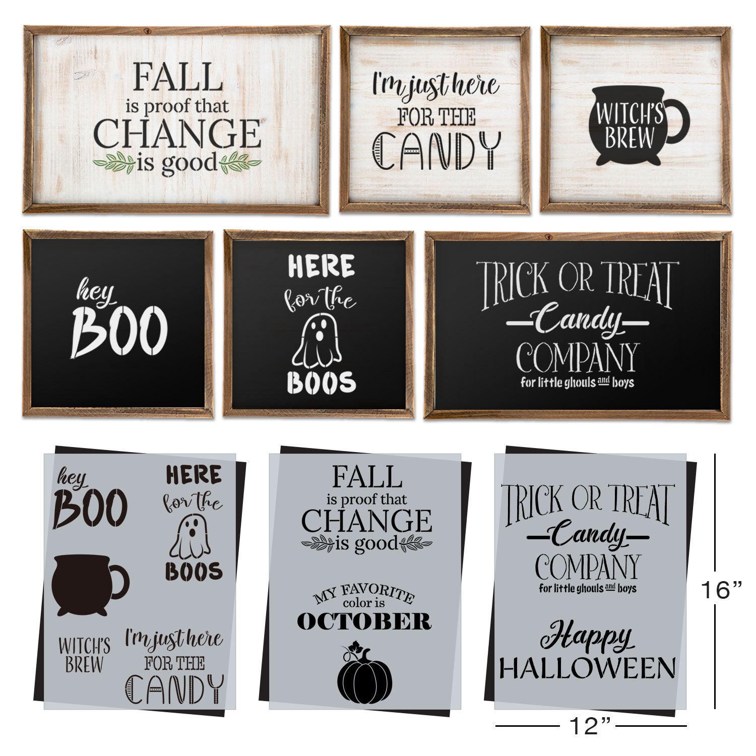 SOTMC - September 2021: Fall & Halloween Stencil Set