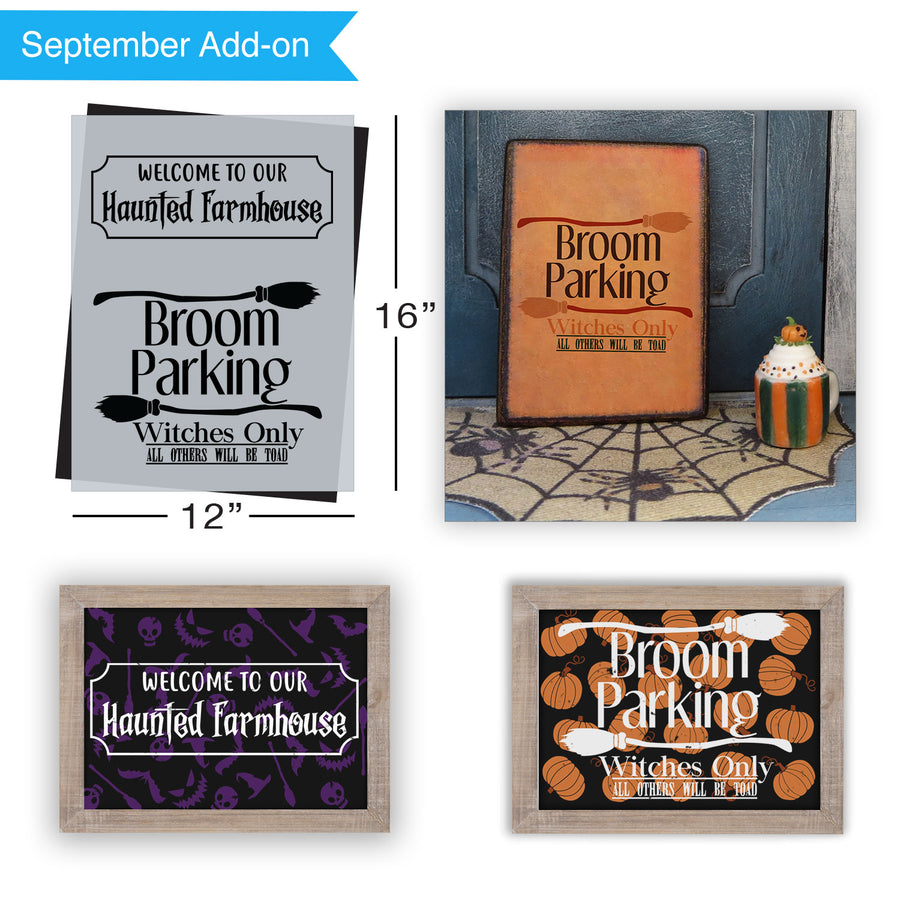 SOTMC - September 2020: Welcome to our Haunted Farmhouse Stencil (add-on)