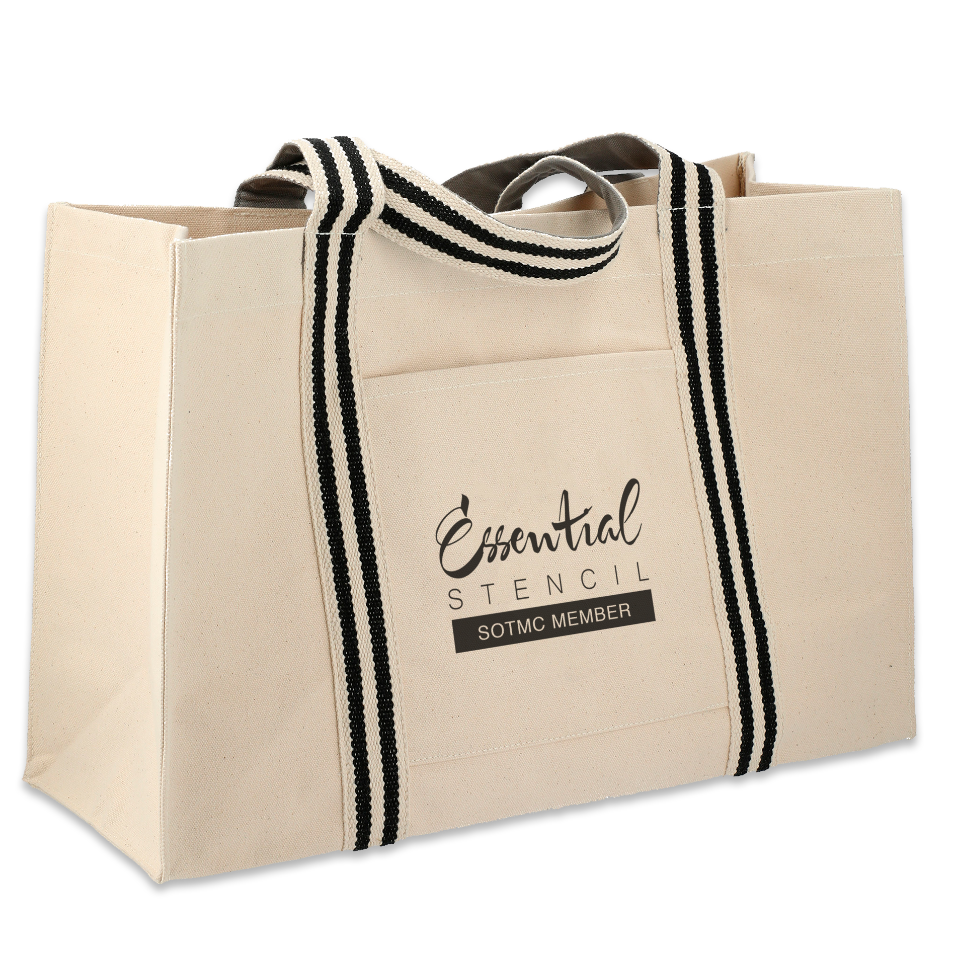 Club Stencil Tote - 100% Canvas