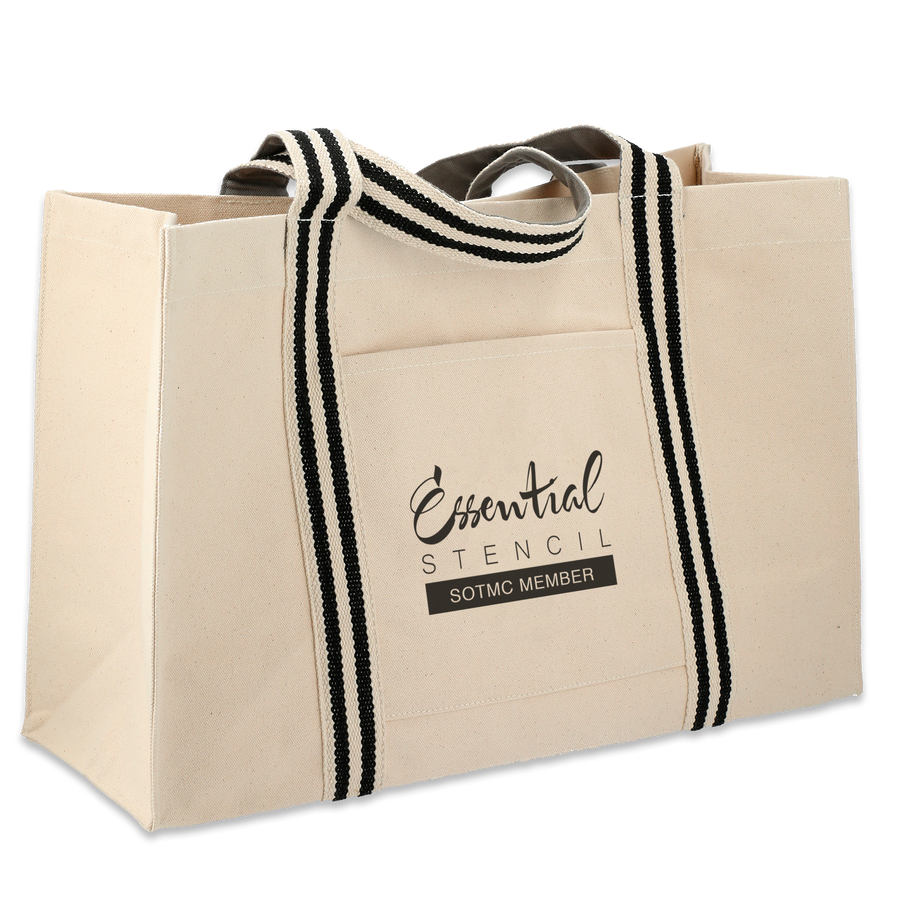 Club Stencil Tote - 100% Canvas