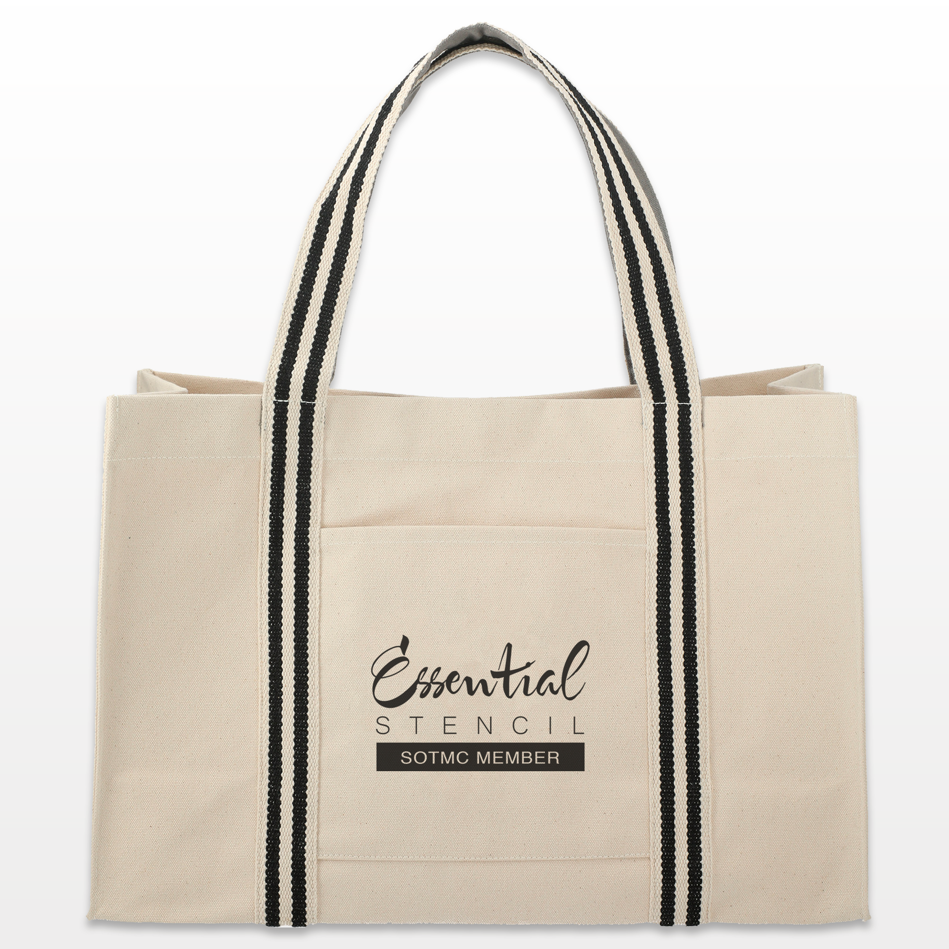 Club Stencil Tote - 100% Canvas