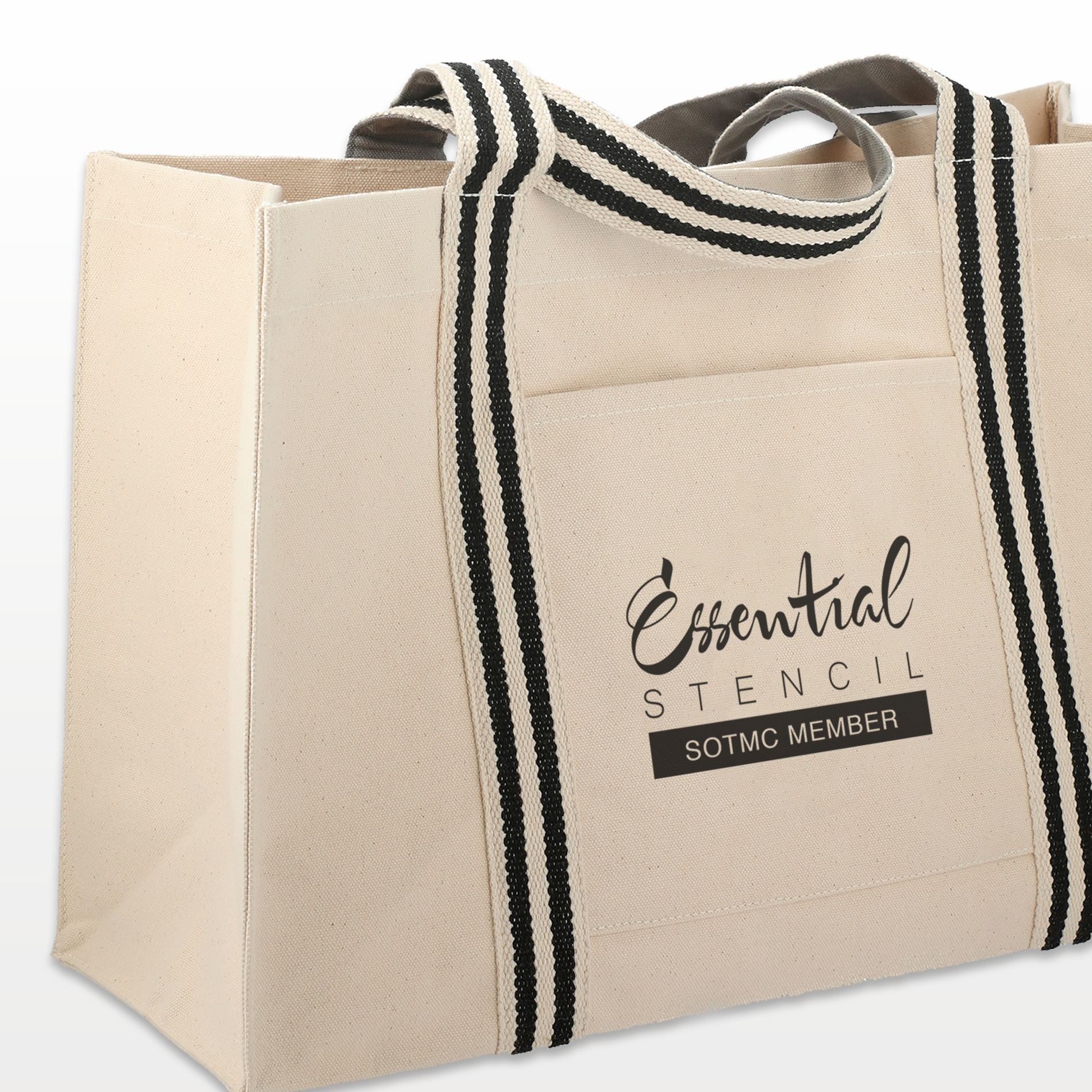 Club Stencil Tote - 100% Canvas