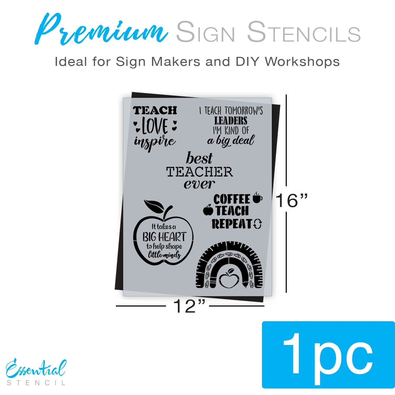 Best Teacher Ever Stencil (Club Exclusive)